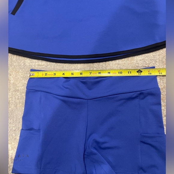Olaya Sport Power Dress Deep Blue Size XS Stretchy Athletic Golf Tennis Shorts - Picture 6 of 16